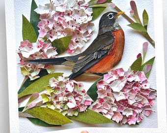 Limited Giclee Robin Print/Bird Fine Art Print