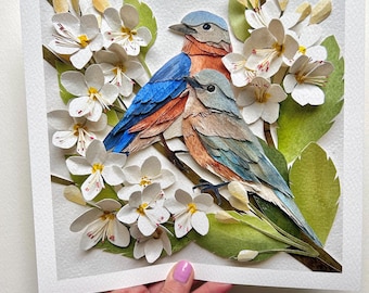 Limited Giclee Eastern Bluebird Print/Bird Fine Art Print