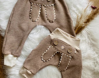 Pantaloni di pelle / pantaloni larghi per neonati