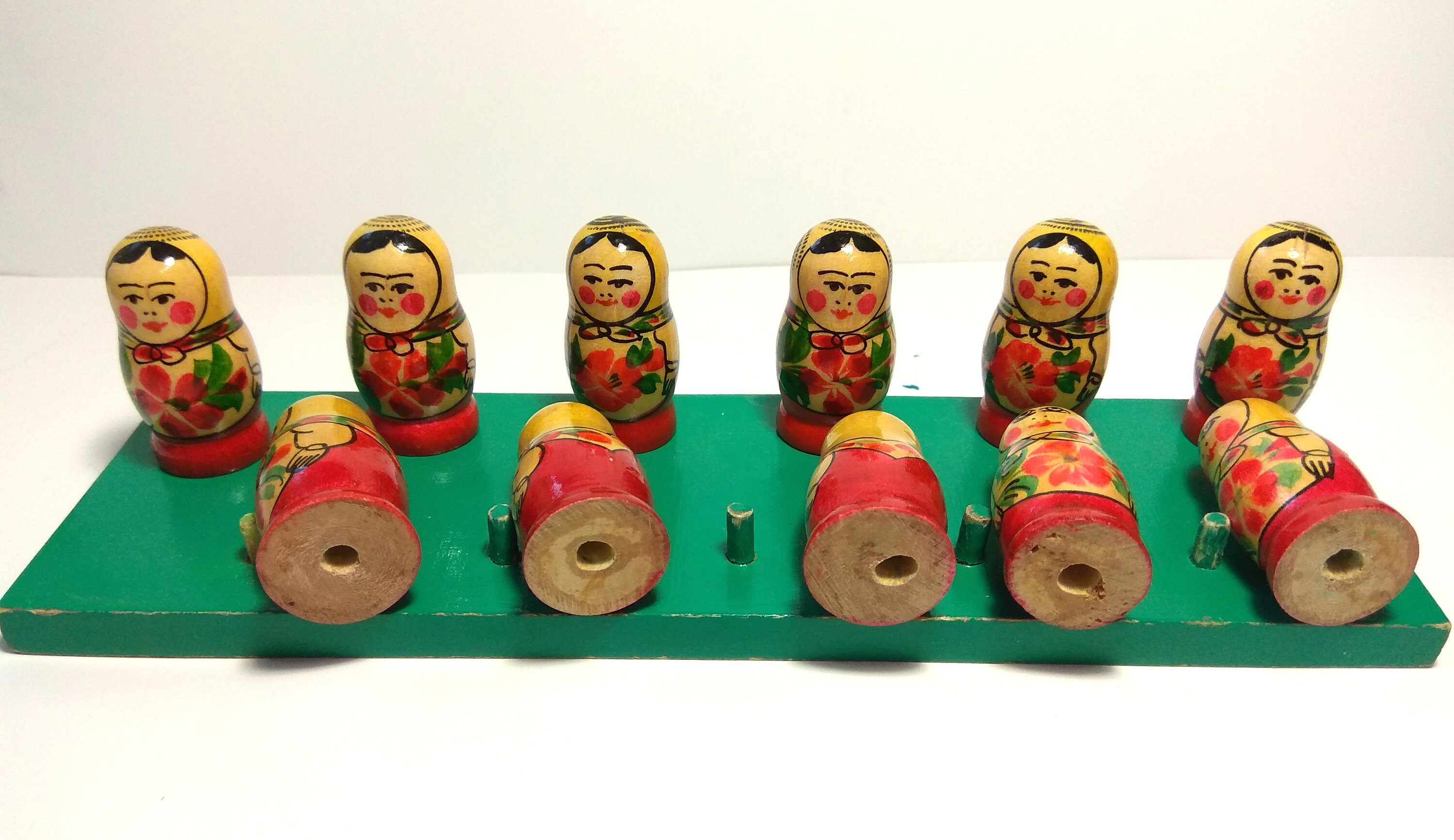 Matryoshka Wooden Toys Set 11 Pieces Teach Children 38 Years Etsy