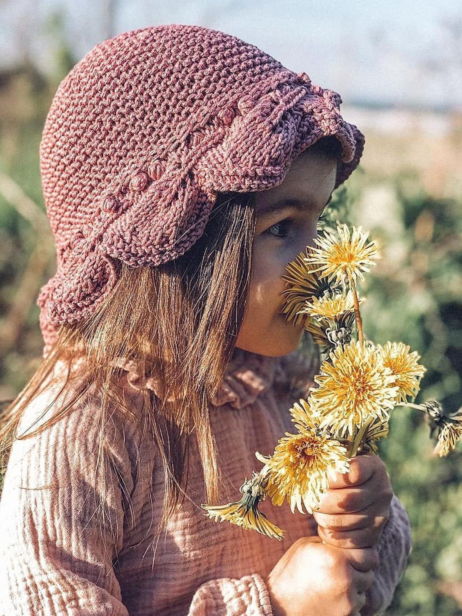 Knitting pattern sun hat knit pattern girl hat panama hat Etsy