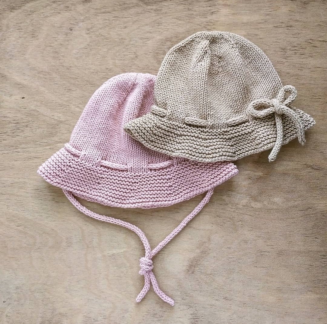 Knitting pattern sun hat knit pattern for baby knitted sun Etsy
