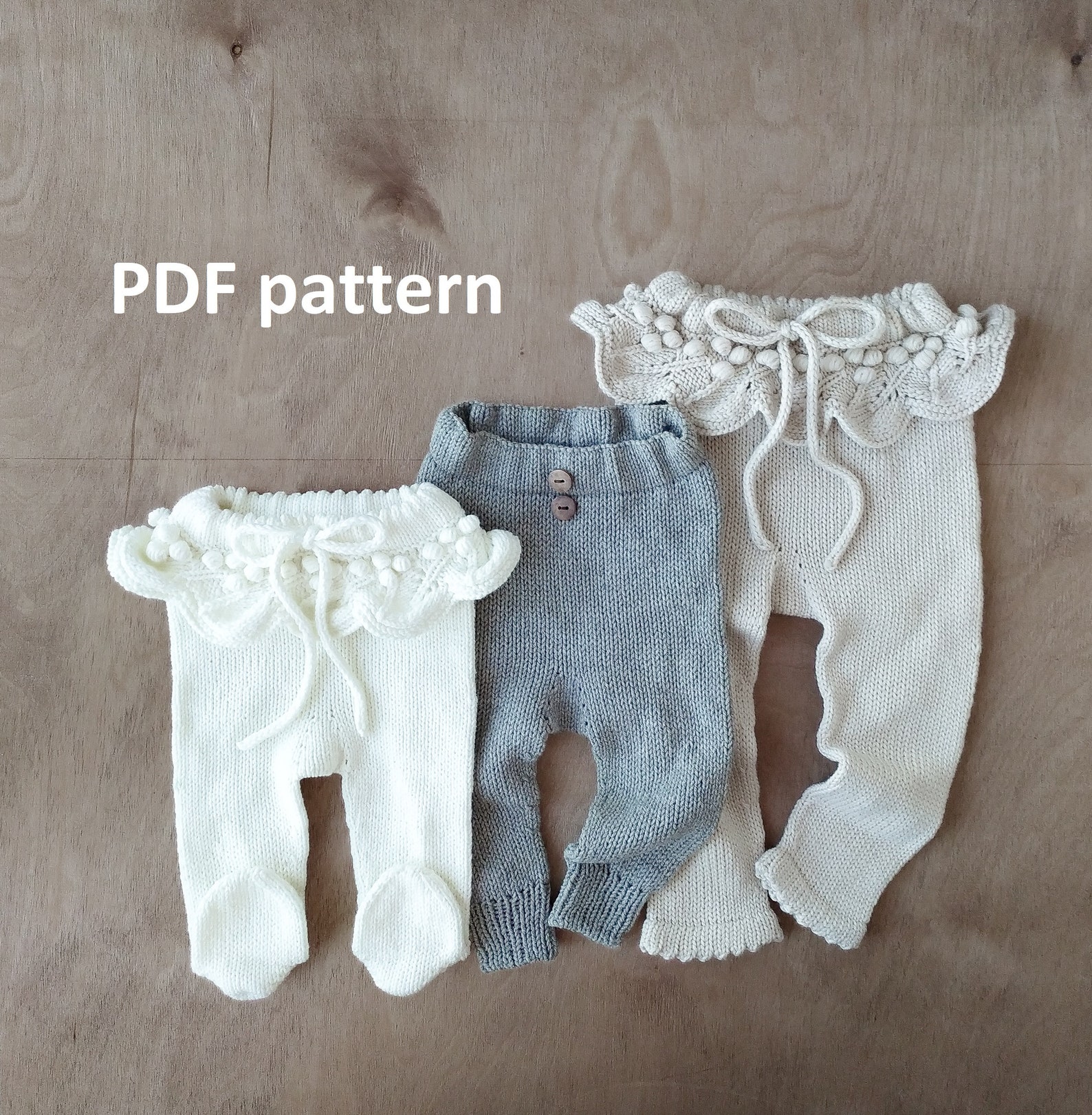 Baby Leggings Knitting Pattern Baby pants Knitted leggings Etsy