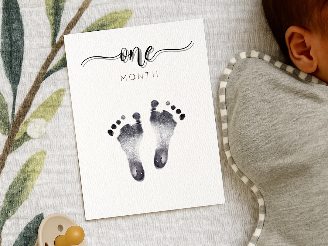 Baby Milestone Cards Digital Printable: DIY Monthly Newborn Photography ...