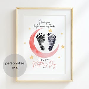 Ti amo fino alla luna e ritorno. Artigianato e regali per la festa della mamma. Regalo per bambini. / Regalo per la festa della mamma da parte dei bambini.
