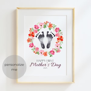 Primo regalo di ricordo di artigianato e arte stampabile per la festa della mamma per la neomamma, regalo per la festa della mamma per la prima volta