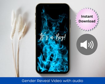 Its a Boy Video Announcement, Gender Reveal Video Announcement Digital Download, It's a Boy Digital Pregnancy Announcement