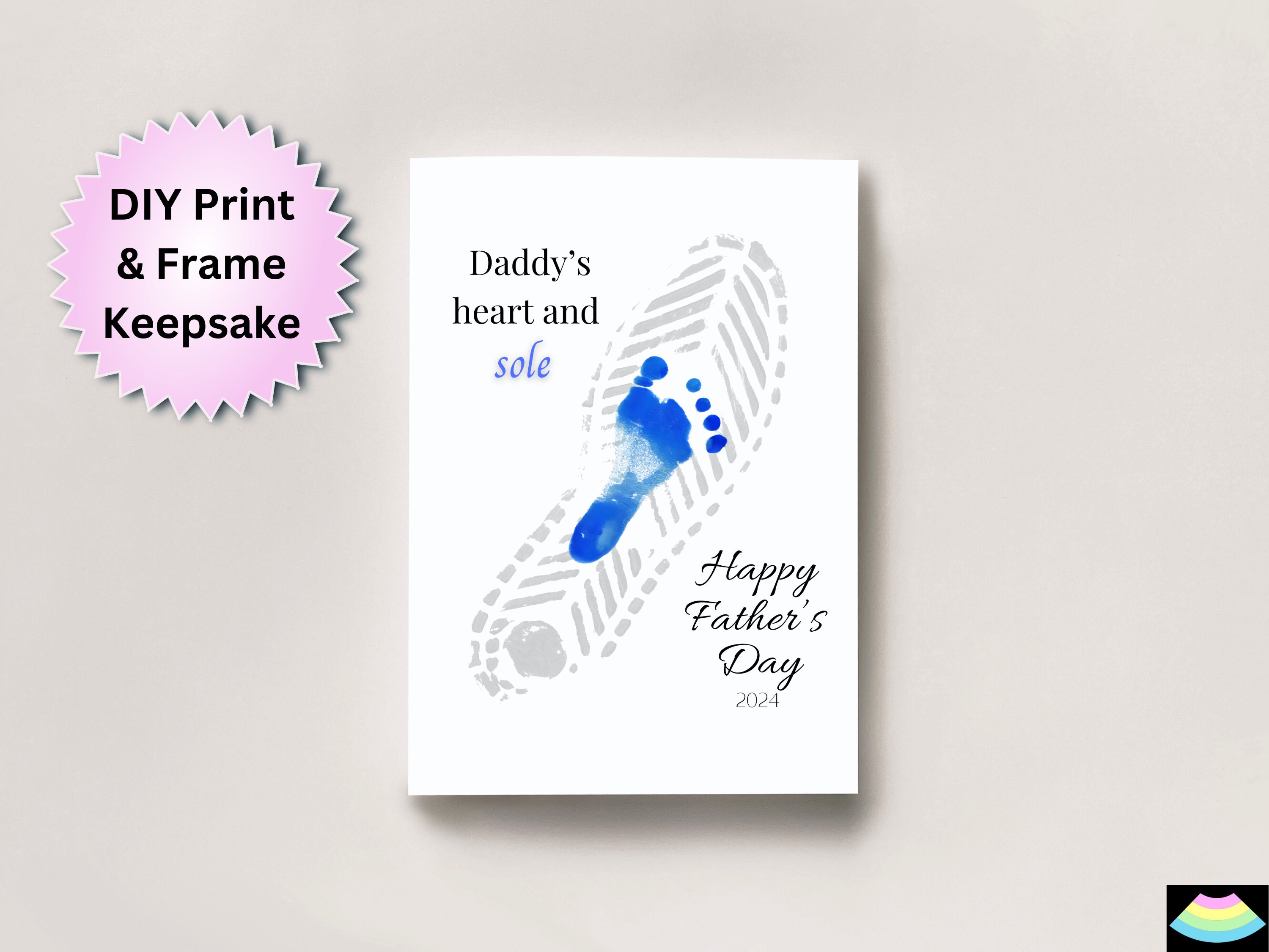 Daddys Heart and Sole Father's Day Baby Footprint Arts and Craft ...