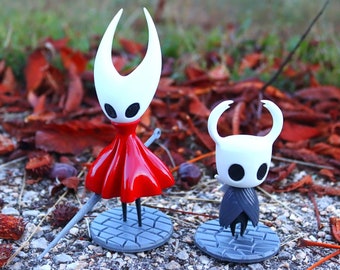 Hollow Knight and Hornet 3d Game Figures, Gift for Gamer, Indie Game Decor