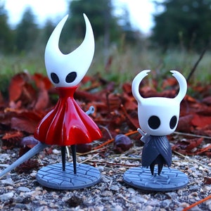 Hollow Knight and Hornet 3d Game Figures, Gift for Gamer, Indie Game Decor image 4