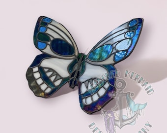 Skull Butterfly Stained Glass Pattern BUSINESS LICENSE