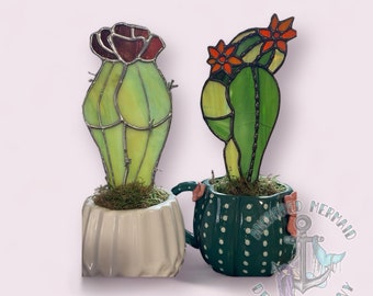 CactASS Cactus Stained Glass Pattern HOBBY LICENSE