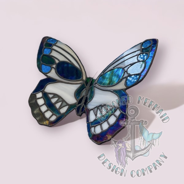 Patrón de vidrieras de mariposa y calavera LICENCIA HOBBY