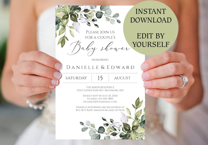 4x6 Couples Baby Shower Invitation Template Editable With Etsy 4x6-couples-baby-shower-invitation-template-editable-with-etsy