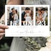 Photo Collage Save the Date Template, Save the Date Cards with Pictures, Editable with Templett - Instant Download 