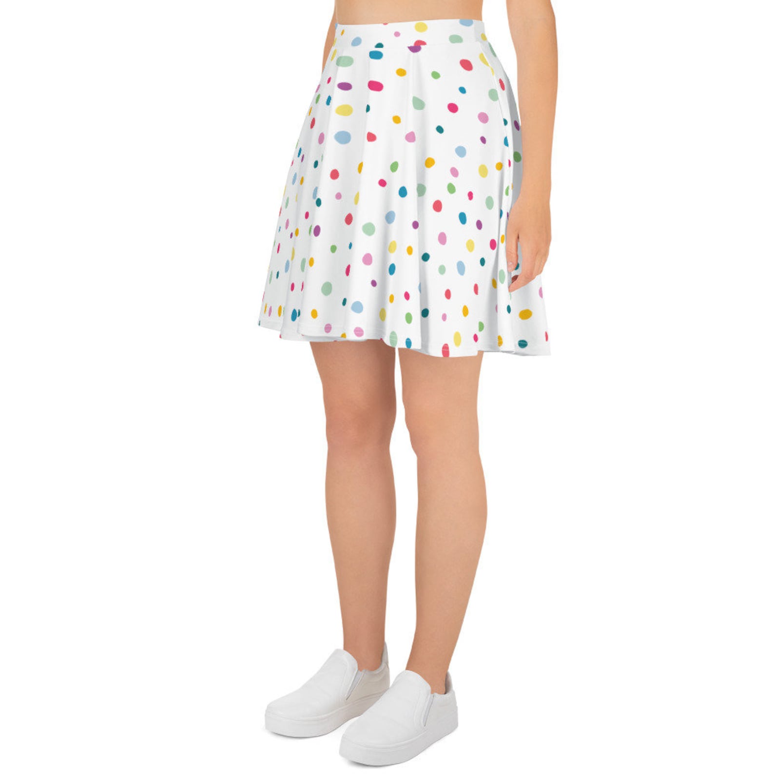 Polka Dot Skater Skirt Etsy