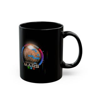 Terraforming Mars - Colorful Logo - Black Mug (11oz, 15oz)