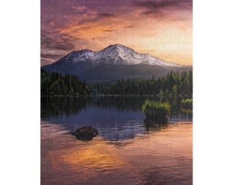 Mount Shasta Puzzle 520-piece | Scenic Landscape Jigsaw