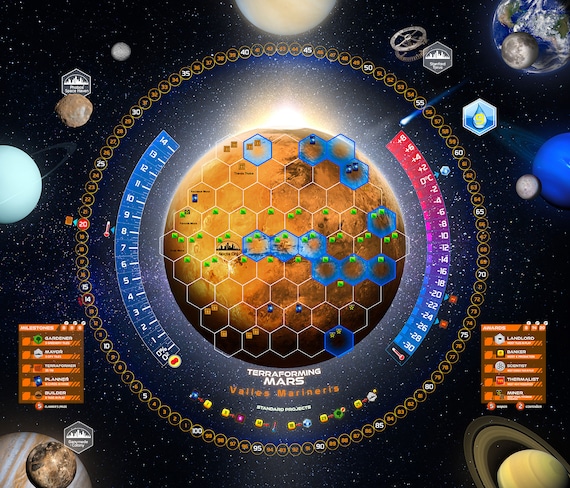 Terraforming Mars Map - DIGITAL FILE for Neoprene Mat (2.1 Ver) - Etsy