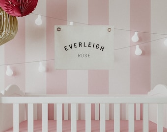 Custom Name Canvas Wall Hanging