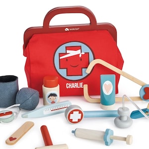 Personalized Pretend Medical Playset, Kids Doctor Kit, Doctor Play Set, Medical Play Set, Doctor Toy, Baby Doctor Play, Future Doctors Gifts