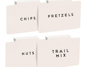 Custom Vinyl Bin Clip Labels: Waterproof Metal Basket Tags