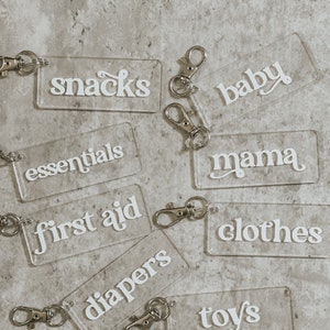 Diaper Bag Organization Tags