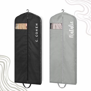 Housse légère personnalisée pour vêtements suspendus, Housse de voyage pour vêtements, Sac de rangement suspendu, Sac pour costume de voyage, Organiseur d'armoire, Housse pour vêtement