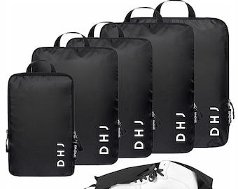 Personalized Compression Packing Cubes: Luggage Organizer Set (6 Piece)