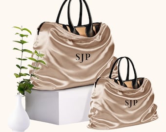 Saco de pó de cetim personalizado com cordão: bolsa de armazenamento personalizada