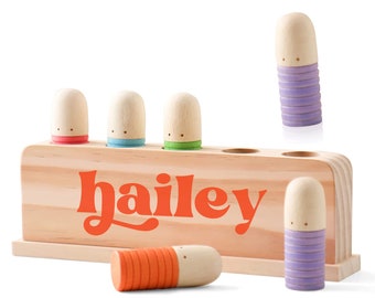 Pop up Peg Doll toy - personalized