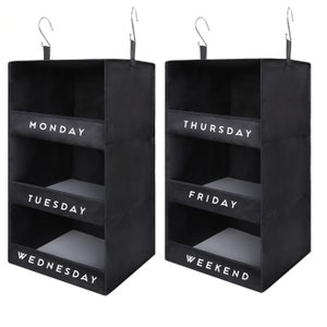 2pk Closet Hanging Organizers - 3 Shelf (Personalized)