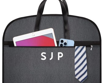 Personalized Hanging Garment Bag: Oxford Fabric Travel Suit Carrier