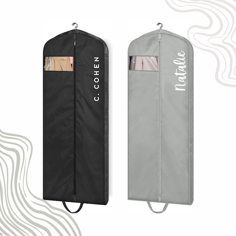 Lightweight Personalized Hanging Garment Bag Etsy