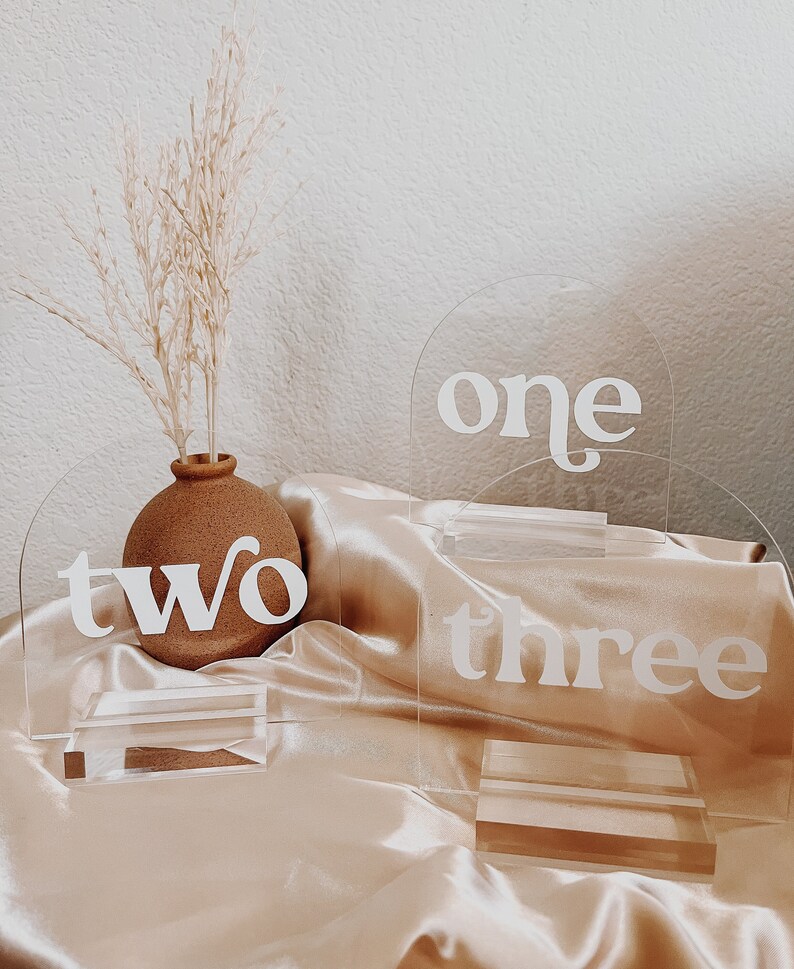Acrylic Table Numbers - Etsy
