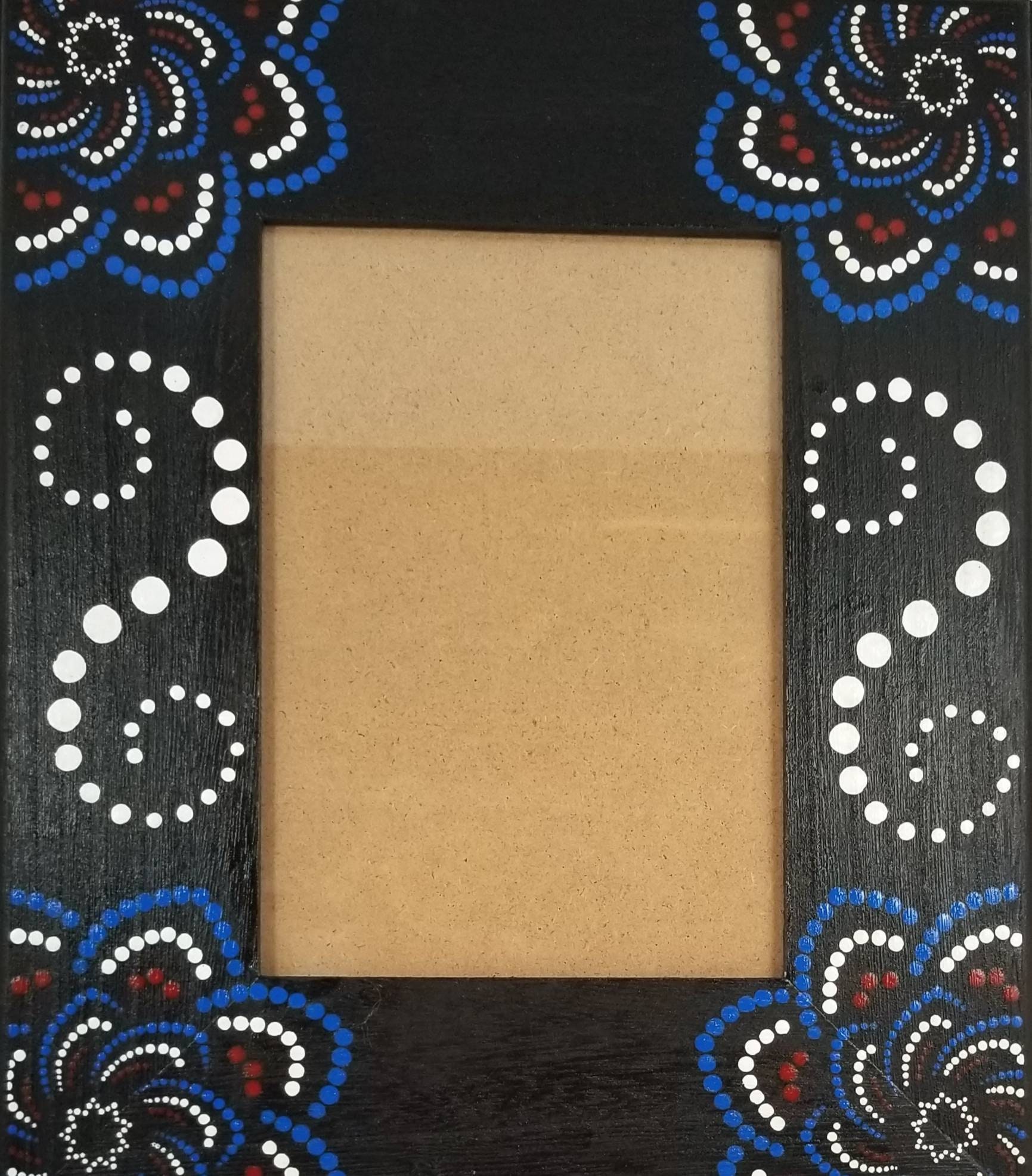 Dot Painted Picture Frame Painted Frame Etsy UK