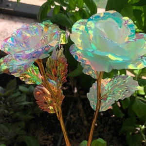 FFXIV Elpis Glow in the Dark Holographic Flower, FFXIV Endwalker Inspired Cosplay Accessory