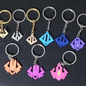 All Rank Tiers Keychains - Marvel Rivals Inspired Minimalist Keychain Set (Limited Edition) image 2