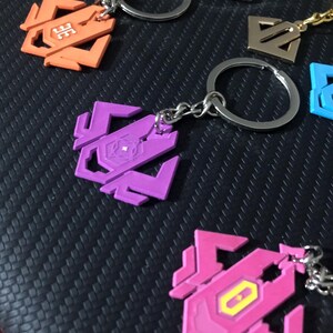 All Rank Tiers Keychains - Marvel Rivals Inspired Minimalist Keychain Set (Limited Edition) image 8