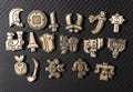 MH Weapon Class Symbols - Monster Hunter Inspired Enamel Pins and Keychains
