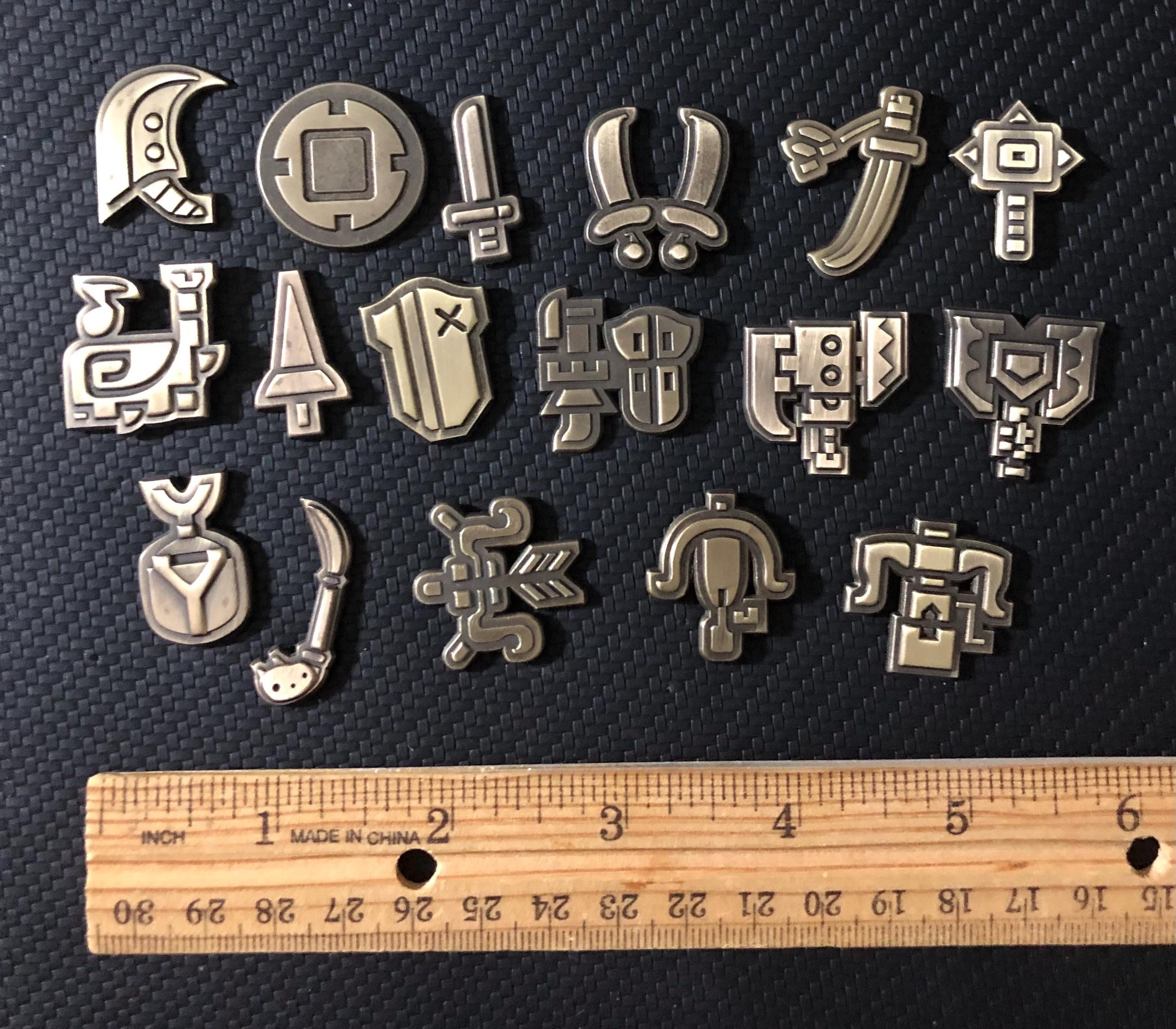 MH Weapon Class Symbols - Monster Hunter Inspired Enamel Pins and