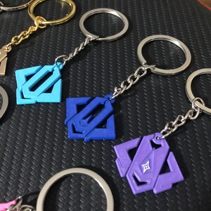 All Rank Tiers Keychains - Marvel Rivals Inspired Minimalist Keychain Set (Limited Edition) image 6