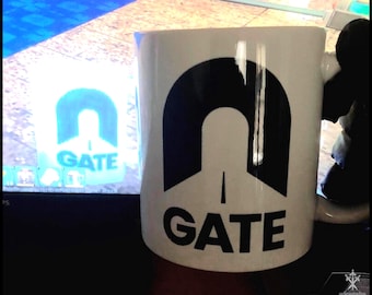 GATE 11oz Mug - Abiotic Factor Inspired, Double-sided White Glossy Ceramic Mug