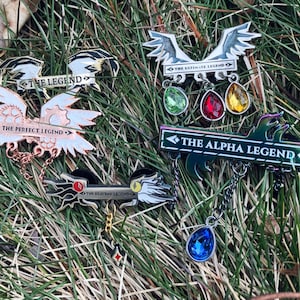 FFXIV Ultimate Raid Achievement Titles ucob, uwu, tea, dsr, top, FF14 Inspired Aesthetic Enamel Pins image 7