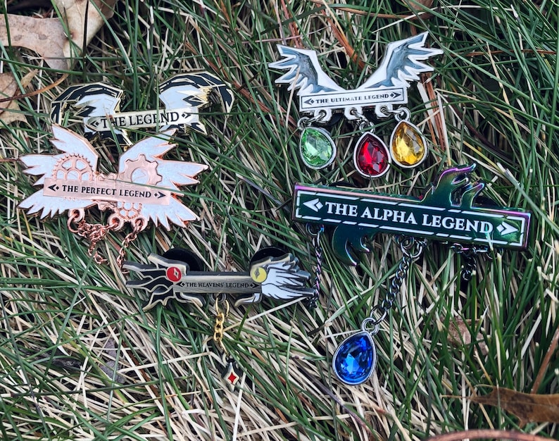 FFXIV Ultimate Raid Achievement Titles ucob, uwu, tea, dsr, top, FF14 Inspired Aesthetic Enamel Pins image 7