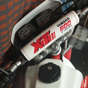 Handlebar pads suitable for Yamaha Xt 600 4 valves white