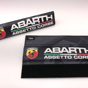 Copri cinture di sicurezza seat belt pad cover Abarth assetto corse