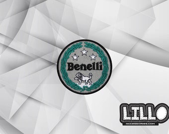 2 parches termoadhesivos con logo Benelli para motos Bikers