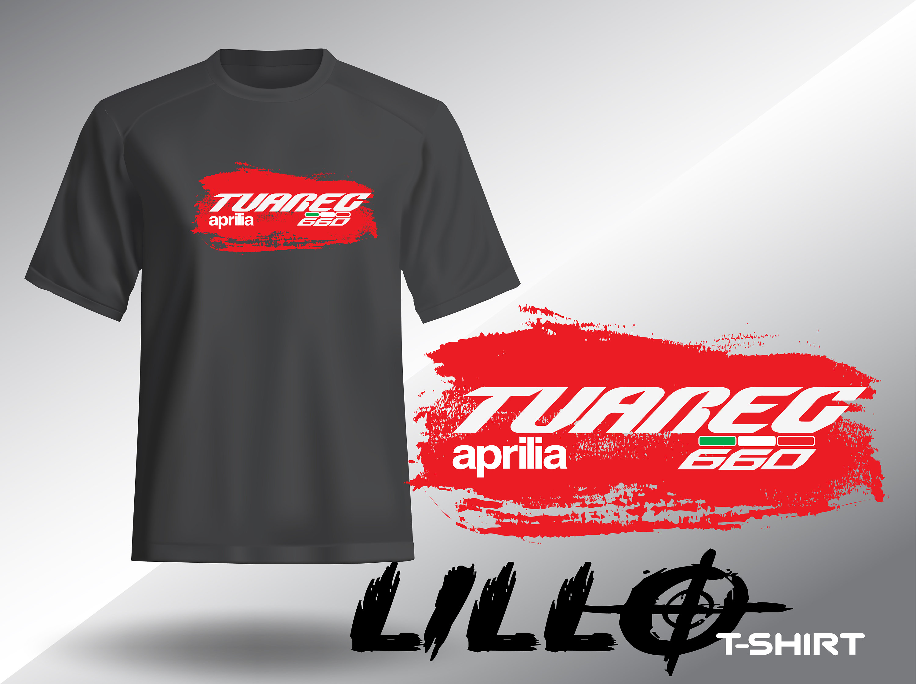 Unisex-T-Shirt mit Aprilia Tuareg 660-Direktmotorraddruck - .de