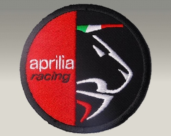 2 Patches Aprilia embroidered Termodesive patches bikers motorcycles